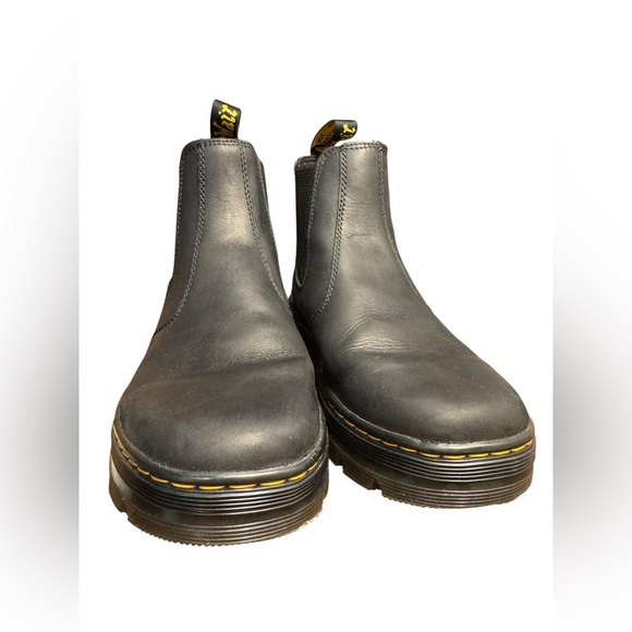 Dr. Martens Black Virginia Leather Chelsea Boots (8M/9.5F) - Picture 4 of 8